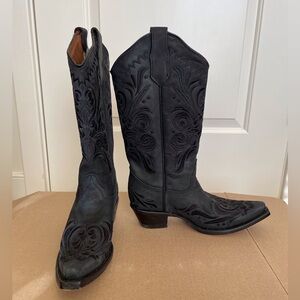 Circle G by Coral- black western leather boots